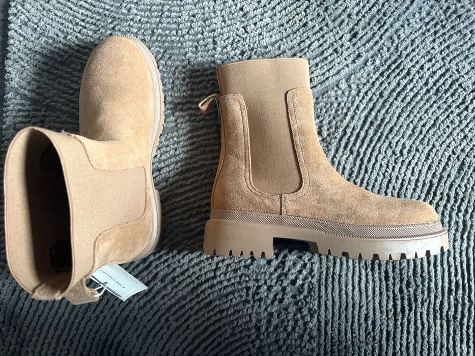 Botki sztyblety buty zamszowe Reserved 38