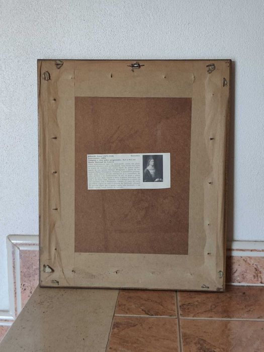 Quadro Albrecht Durer: Portrait of the Artist Holding a Thistle - 1493