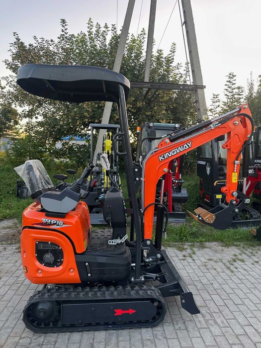 Minikoparka Kingway XT10 Vip10 DWUSEKCYJNA POMPA Ramię Skr 3 ŁYŻKI