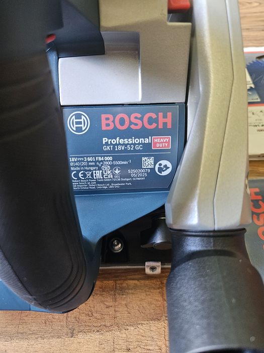 Pilarka wgłębna  bosch GKT 18V-52 GC