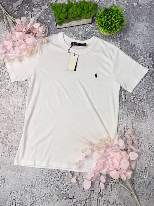 Футболка Поло чорна/Чоловіча футболка Ralph Lauren/