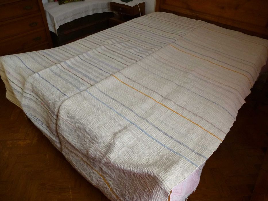 Manta de trapos do tear manual