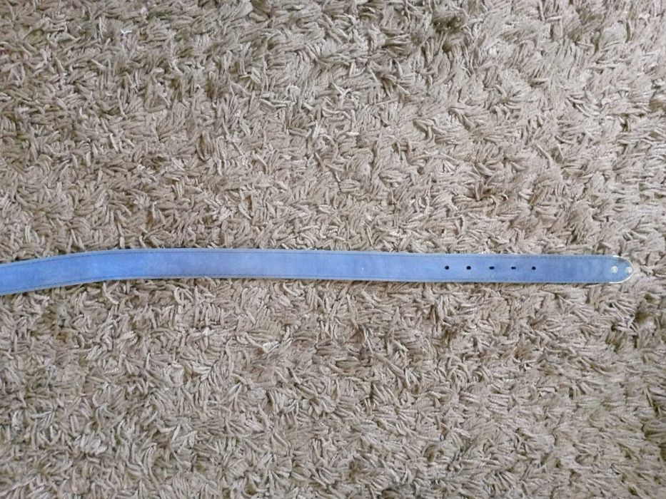Oryginalny pasek Levis USA skóra niebieski
