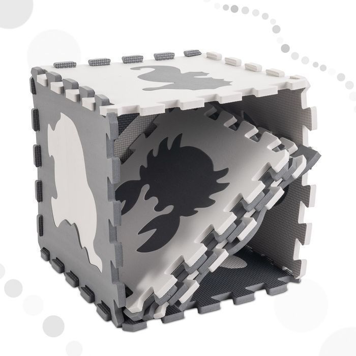 Mata Edukacyjna Puzzle Piankowe Mata dla Dzieci Składana 9 el.