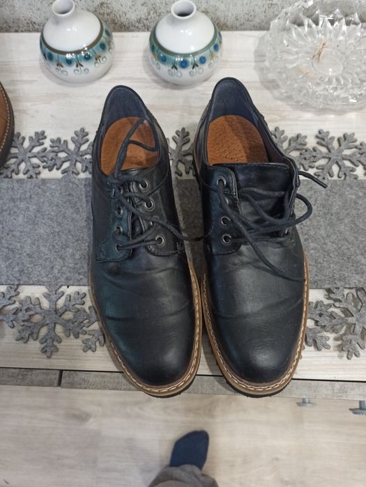 Кожаные мужские туфли дерби Clarks Cushion Оригинал, размер 41