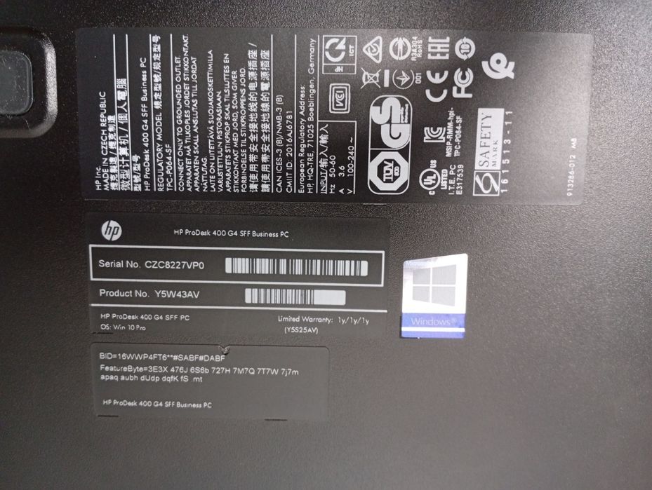 Computador HP Prodesk G4 SFF