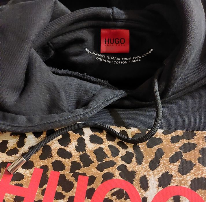 Hugo Boss bluza męska z kapturem organic cotton r. L