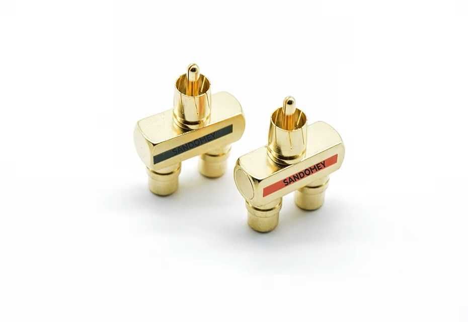 audio Splitter Divisor de áudio RCA 1 macho para 2 fêmea NOVO