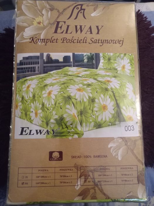 Nowy komplet pościeli satynowej