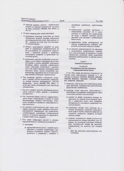 Działki budowlane 1000 m² Krzaki Czaplinkowskie, Góra Kalwaria - Widok 6