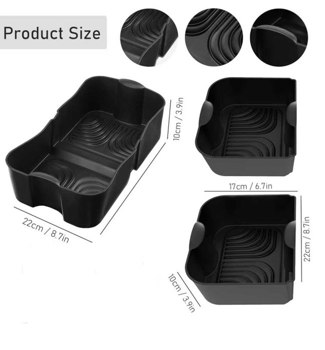 Silikonowe wkładki Ninja Air Fryer do Dual Air Fryer 10,4 l AF500EU