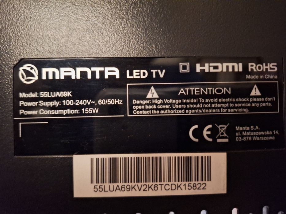 Telewizor Manta 55LUA69K 55cali