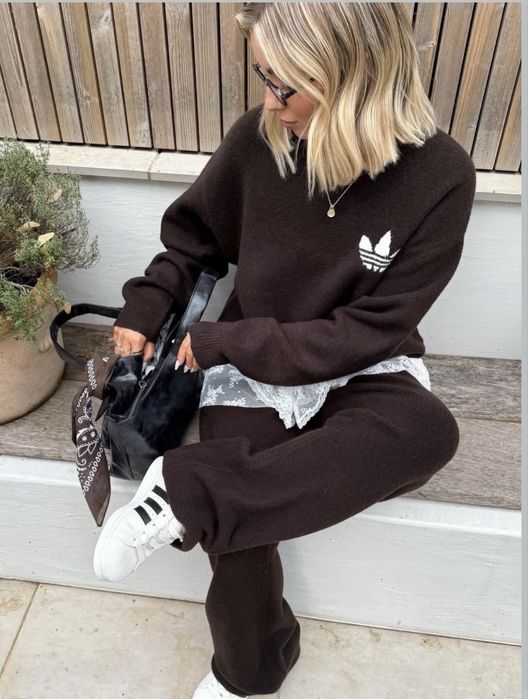 Трикотажний костюм сет спортивний  Adidas