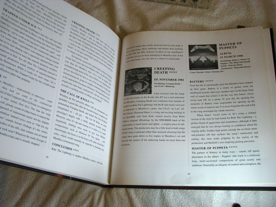 Metallica "Nothing Else Matters" livro+ 4 DVDs