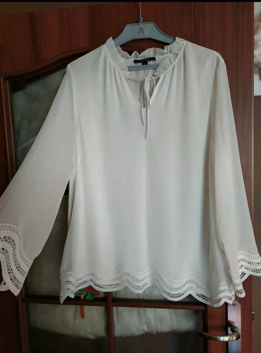Elegancka biała bluzka XL