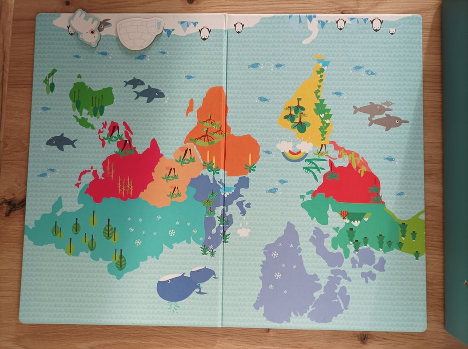 Magnesy mapa świata