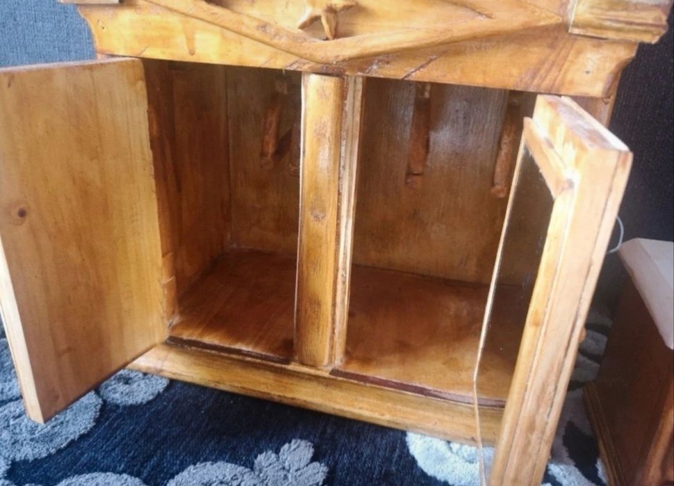 MINIATURA - mobília de quarto em madeira