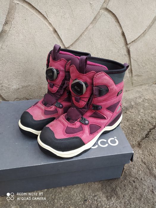 Ecco BOA 31 38 сапоги на дівчинку зимові чоботи черевики ботинки ессо