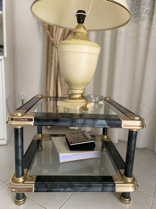 Mesas de apoio de vidro