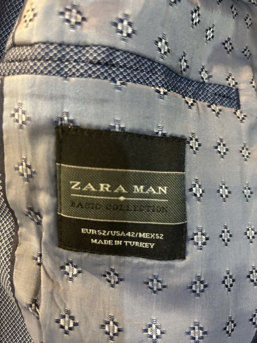 Garnitur Zara r 52 jak nowy niebieski