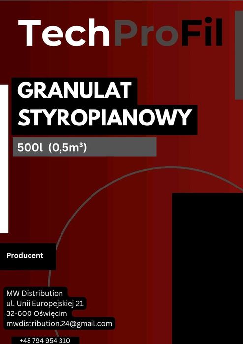 Granulat styropianowy