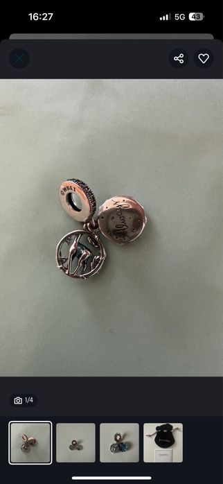 Patronus Łania charms zawieszka  do bransoletki modulowej nowa Kraków