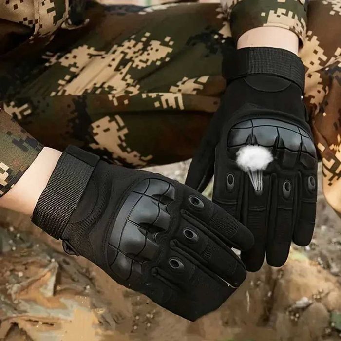 Тактичні рукавички, розмір XL, Чорний / Рукавички з сенсорним пальцем