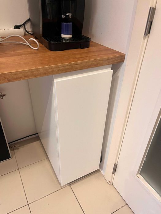 Módulos de cozinha IKEA METOD brancos + bancada carvalho – como novos