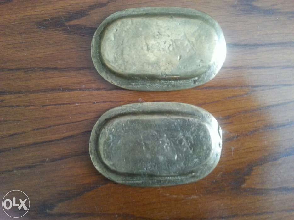 Par de saleiros  em bronze
