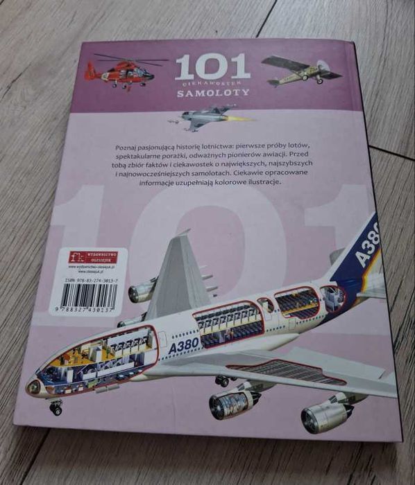 101 ciekawostek samoloty ksiązka dla dzieci