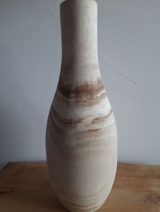 Wazon nowy boho drewniany duży