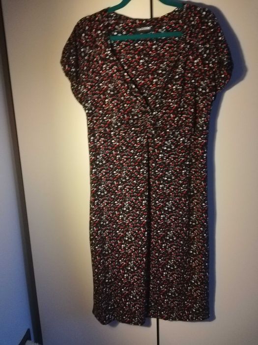 Sukienka boho w drobne kwiaty M