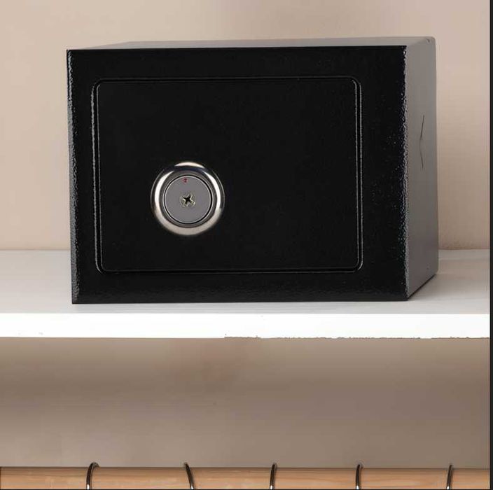 NOWY Sejf Metalowy Na Klucze Domowy Na Pieniądze Dokumenty Skarbonka