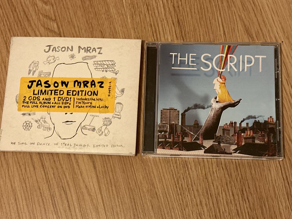 Conjunto cd Jason Mraz limited edition e cd the script como novos