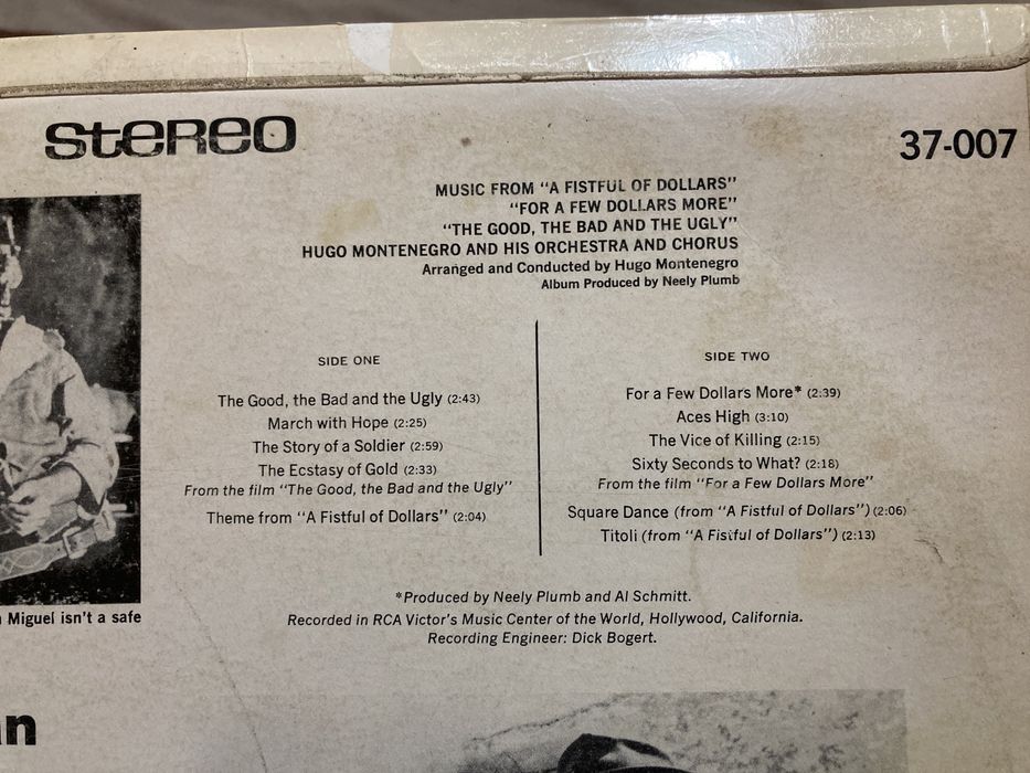 LP Morricone Pela Orquestra de Hugo Montenegro
