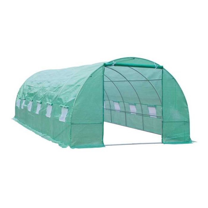 Estufa Túnel 8x3x2m com 12 Janelas – Jardim ou Agricultura