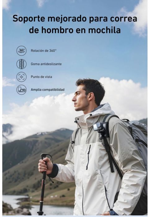 Suporte Mochila para gopro, Sony, tomtom NOVO