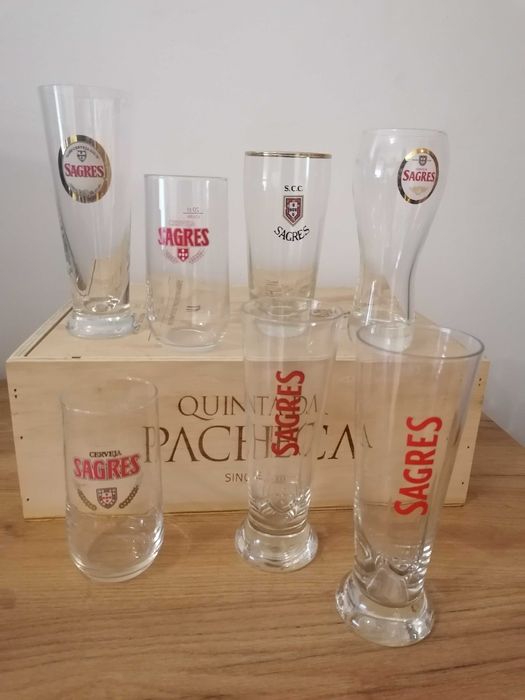 Colecção copos de vidro - Cerveja Sagres
