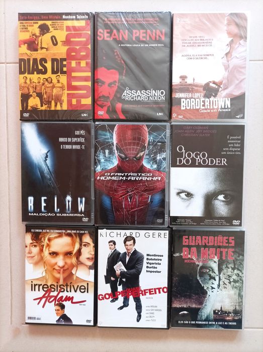 Lote de 8 DVDs originais (Filmes de Acção)