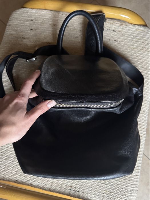 Рюкзак шкіряний чорний