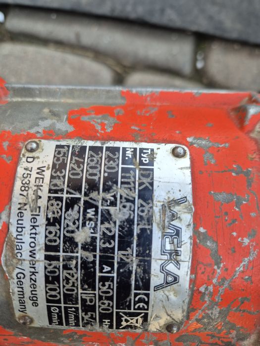 Установка, дрель алмазного буріння Weka dk26 не hilti, cedima, cardi