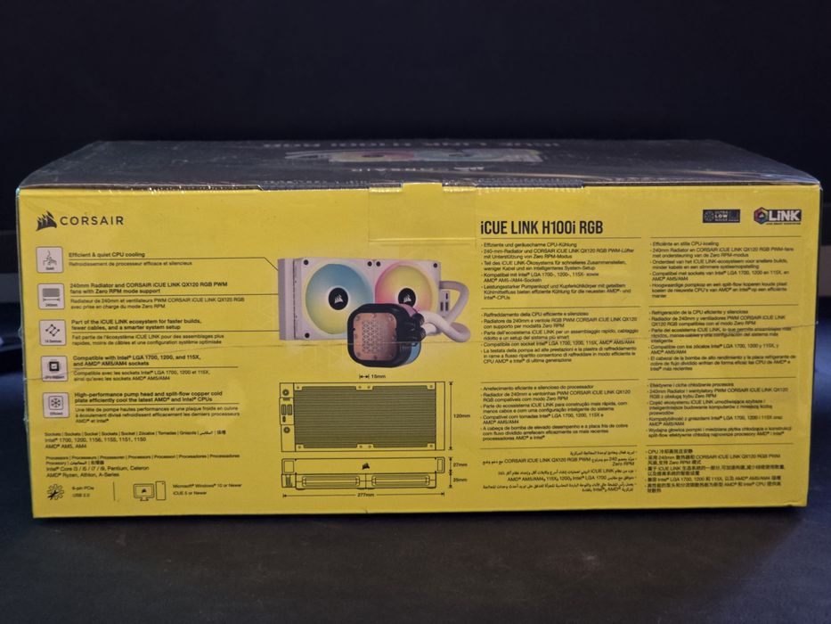 Chłodzenie wodne Corsair iCUE LINK H100i RGB