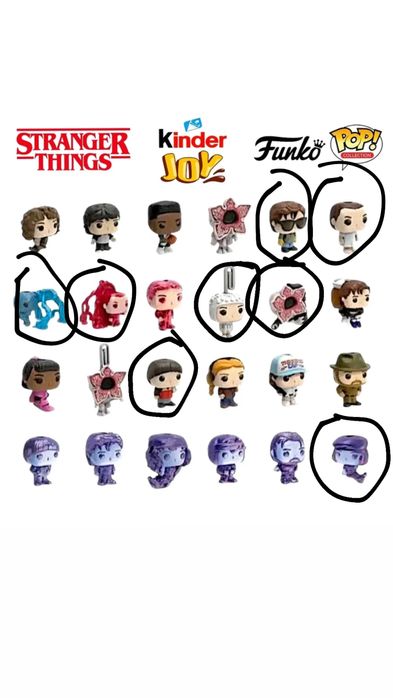 Фігурки Kinder Joy Stranger Things