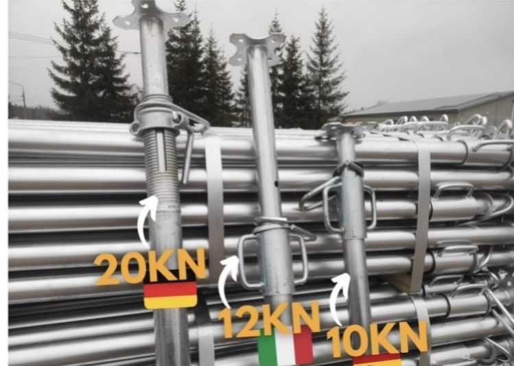 Stemple budowlane z regulacją metalowe. Sztyce Podpory Stęple SZALUNKI