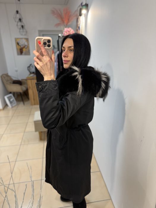 Парка натуральна норка песець