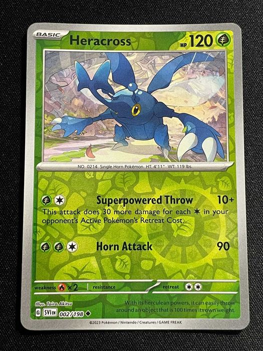 Carta Pokémon Heracross 2/198 Scarlet & Violet
