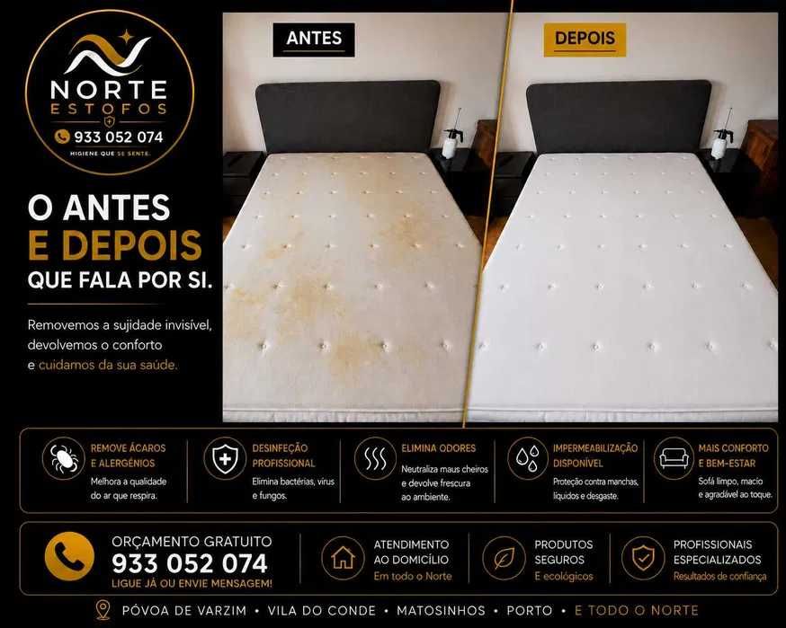 Limpeza e Impermeabilização de Sofás na Foz e Nevogilde