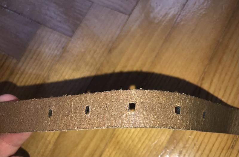 Fossil-стильний ремінь, шкіра/метал, розмір s