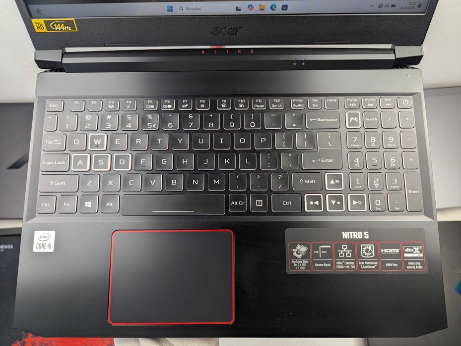 LAPTOP GAMINGOWY Acer Nitro RTX 2060 i5-10300H 144hz Komputer