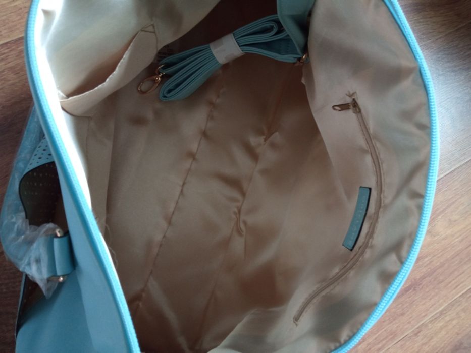 NOWA torba duża weekendowa błękitna, mommy bag